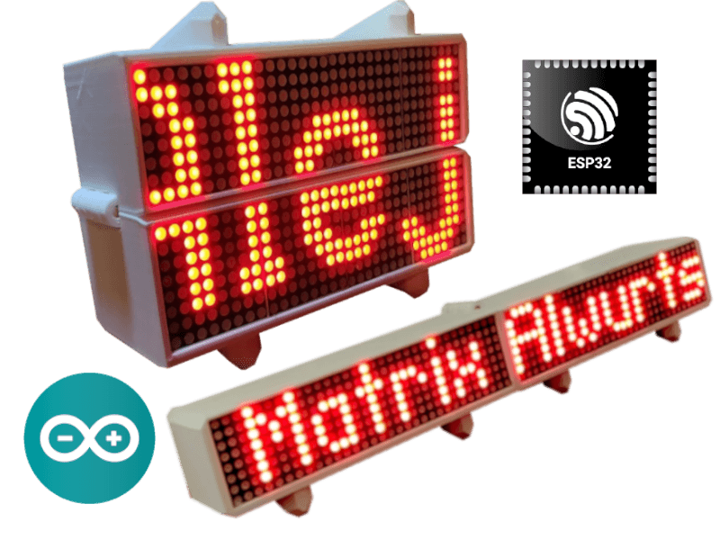 An LED matrix that can convert between two display modes